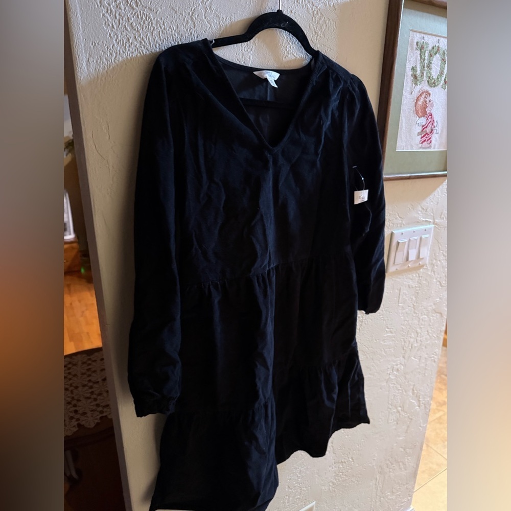 Black Long Sleeve Dress Brand New Sz XS 0